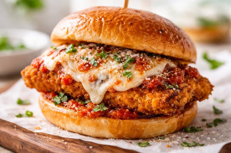 Chicken Cutlet Parmigiana Hot Grilled Hero