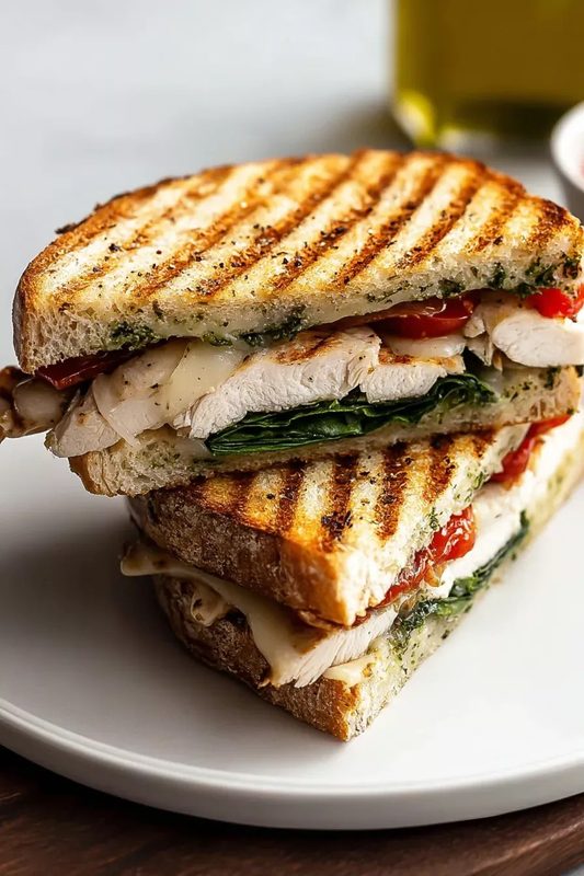 Herb Lemon Chicken & Provolone Hot Grilled Hero