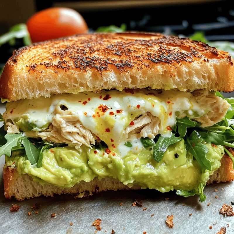 Lemon Grilled Chicken & Avocado Hot Grilled Hero