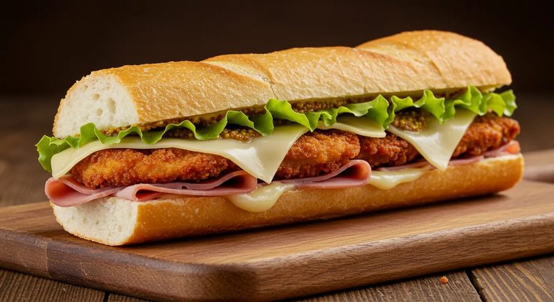 Chicken Cordon Bleu Combo Sandwich