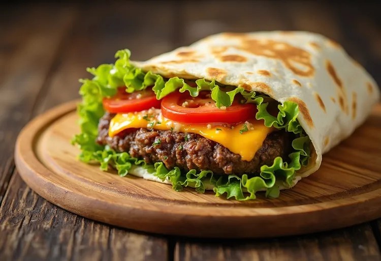 Turkey Burger Wrap