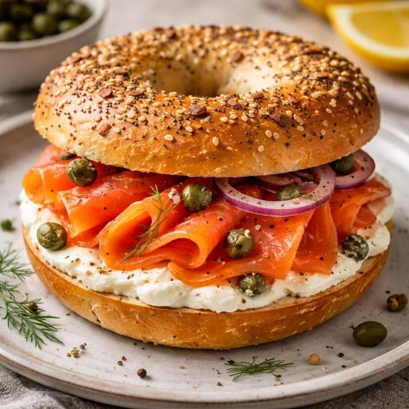 Bagel with Cream Cheese and LOX